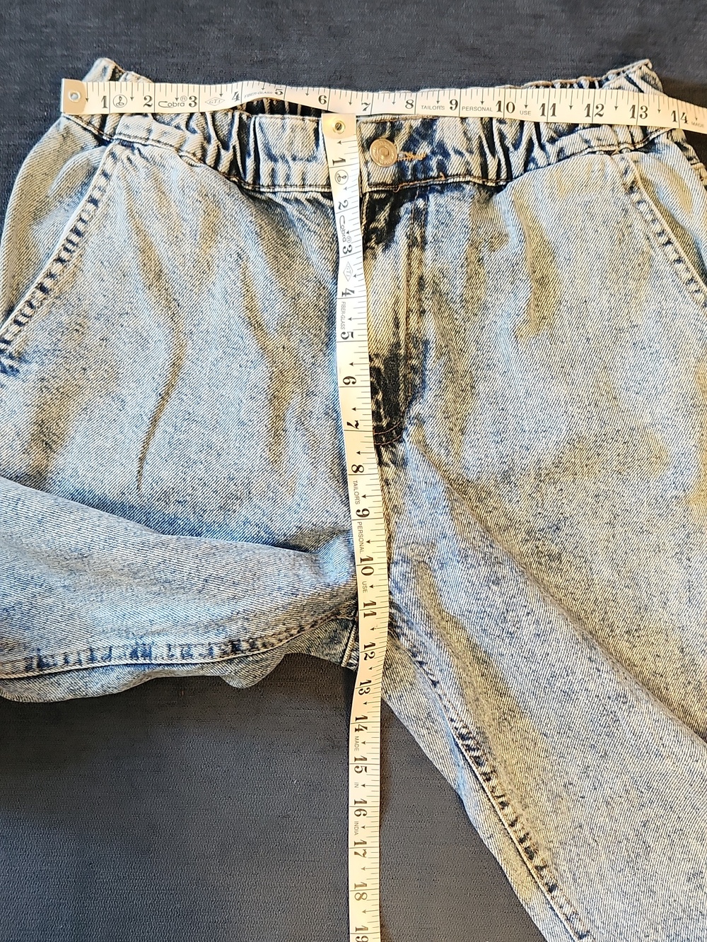 DeFacto Light Wash Elastic Hem Women’s Jogger Jeans Size 28 Waist - Picture 7 of 12